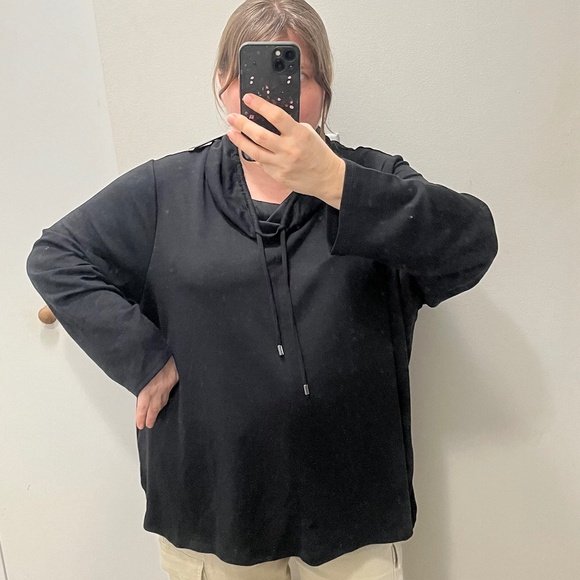 Magaschoni 2X Oversized Sweatshirt Modal Black - Picture 11 of 11